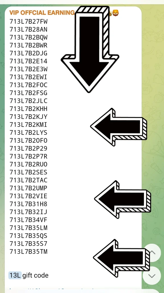 13L Game Telegram Gift Codes